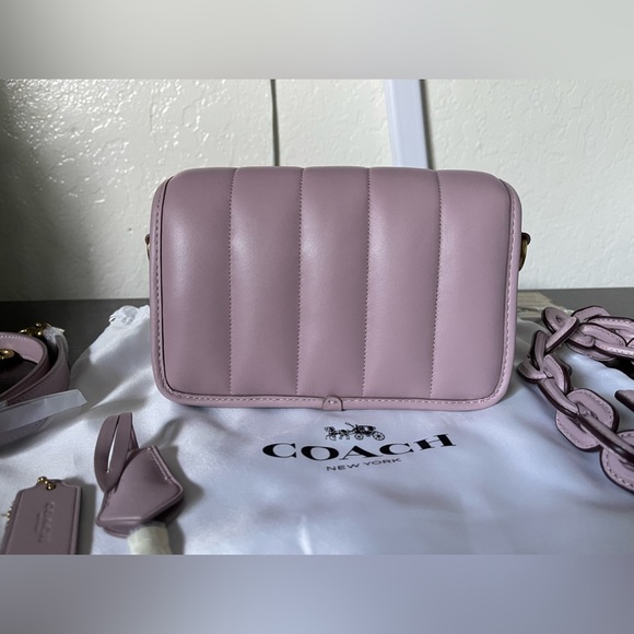 NWOT Coach Quilted Studio 19 light purple - Picture 6 of 16